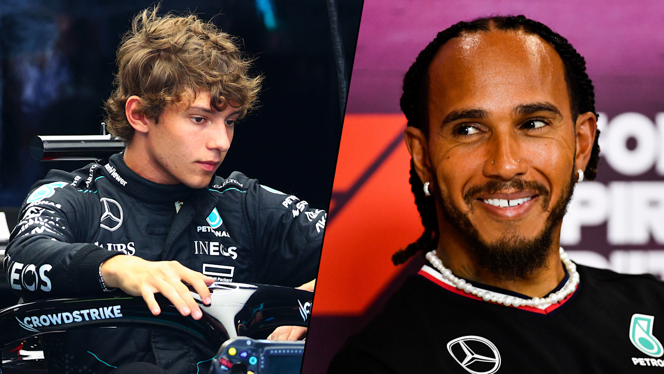 Hamilton ‘really excited’ to see Antonelli’s progress as he encourages youngster to ‘have fun’ during FP1 debut